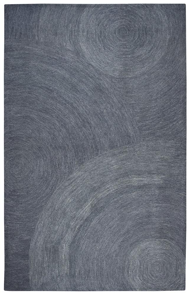Rizzy Rugs Brindleton Area Rug BR801A Gray Circles Single Color 5' x 8' Rectangle