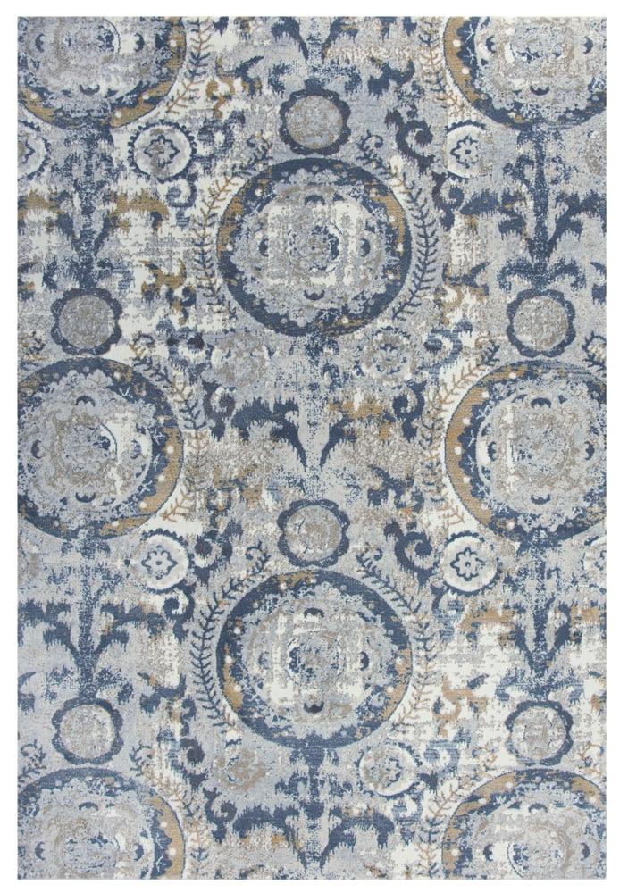 Rizzy Rugs Bristol Area Rug BRS107 Beige Vintage Rings 3' 11" x 5' 6" Rectangle