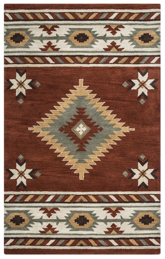 Rizzy Rugs Southwest Area Rug SU1822 Rust Jagged Star 3' x 5' Rectangle