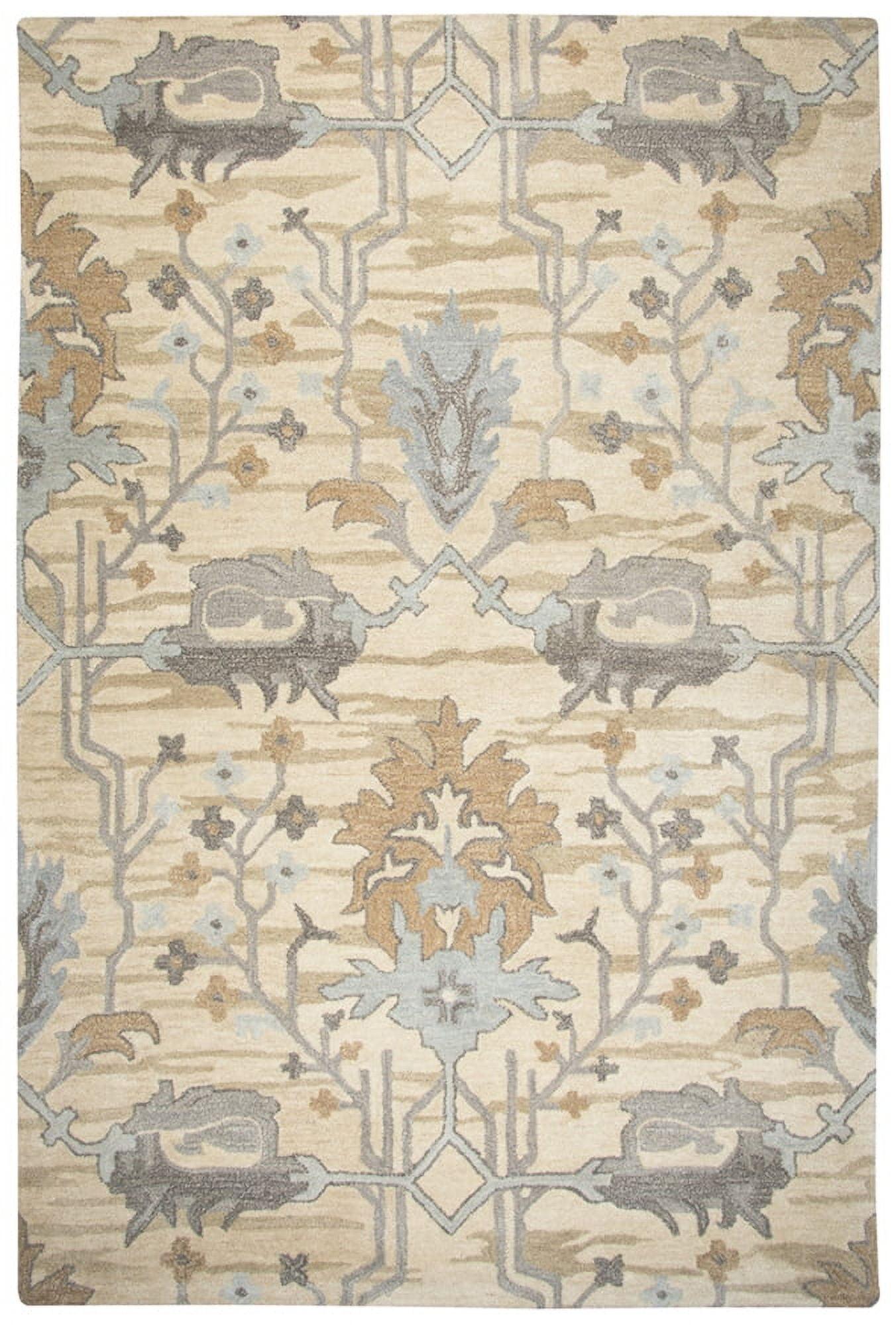 Rizzy Rugs Valintino Area Rug VN610A Beige Branches Wool 5' x 8' Rectangle