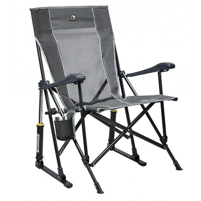 GCI Outdoor RoadTrip Foldable Rocking Camp Chair - Mercury Gray