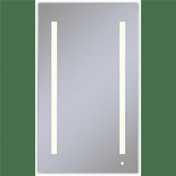 Robern AiO Recessed Frameless Medicine Cabinet with 3 Adjustable Shelves and LED Lighting