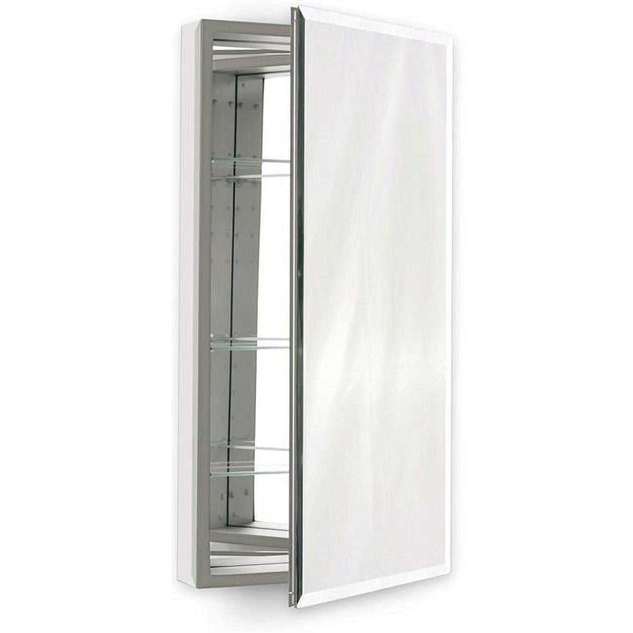 PL Series Recessed or Surface Mount Frameless 1 Door Medicine Cabinet with 3 Adjustable Shelves