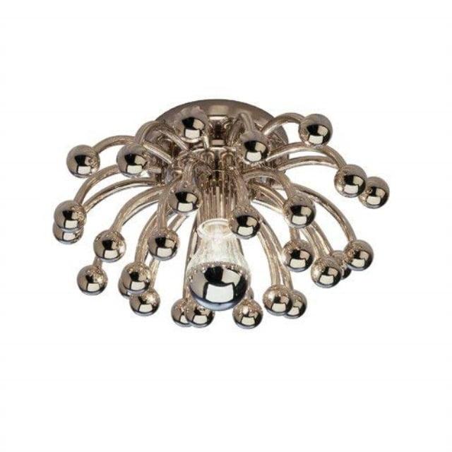 Polished Nickel Anemone 13" Flush Mount/Wall Sconce