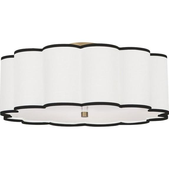 Tess Scalloped Flush Mount (16"-24")