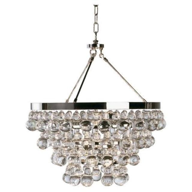 Radiant Nickel & Crystal 4-Light Tiered Chandelier