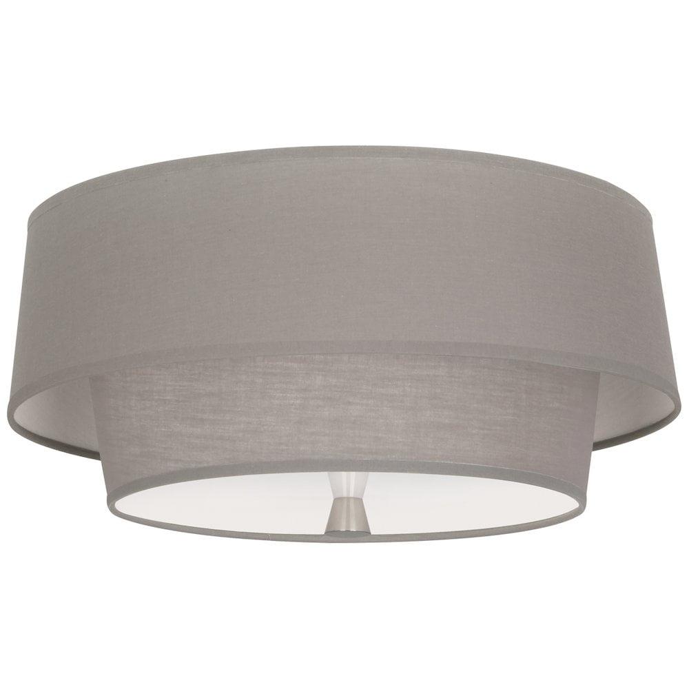 Robert Abbey Decker Flushmount in Polished Nickel Color