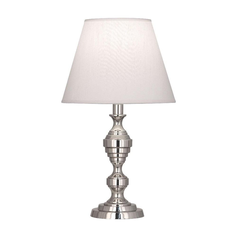 Arthur Elegance 18.38" Polished Nickel Candlestick Table Lamp