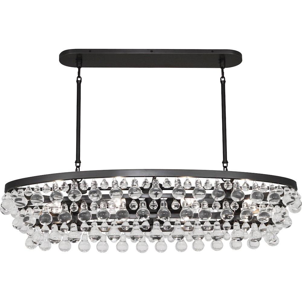 Robert Abbey Bling 8 - Light Glass Dimmable Drum Chandelier