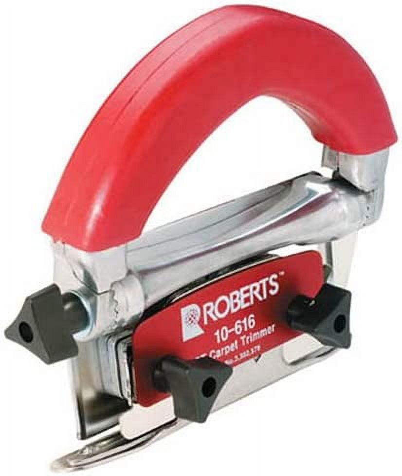Red Stainless Steel Carpet Trimmer with Rubber Handle