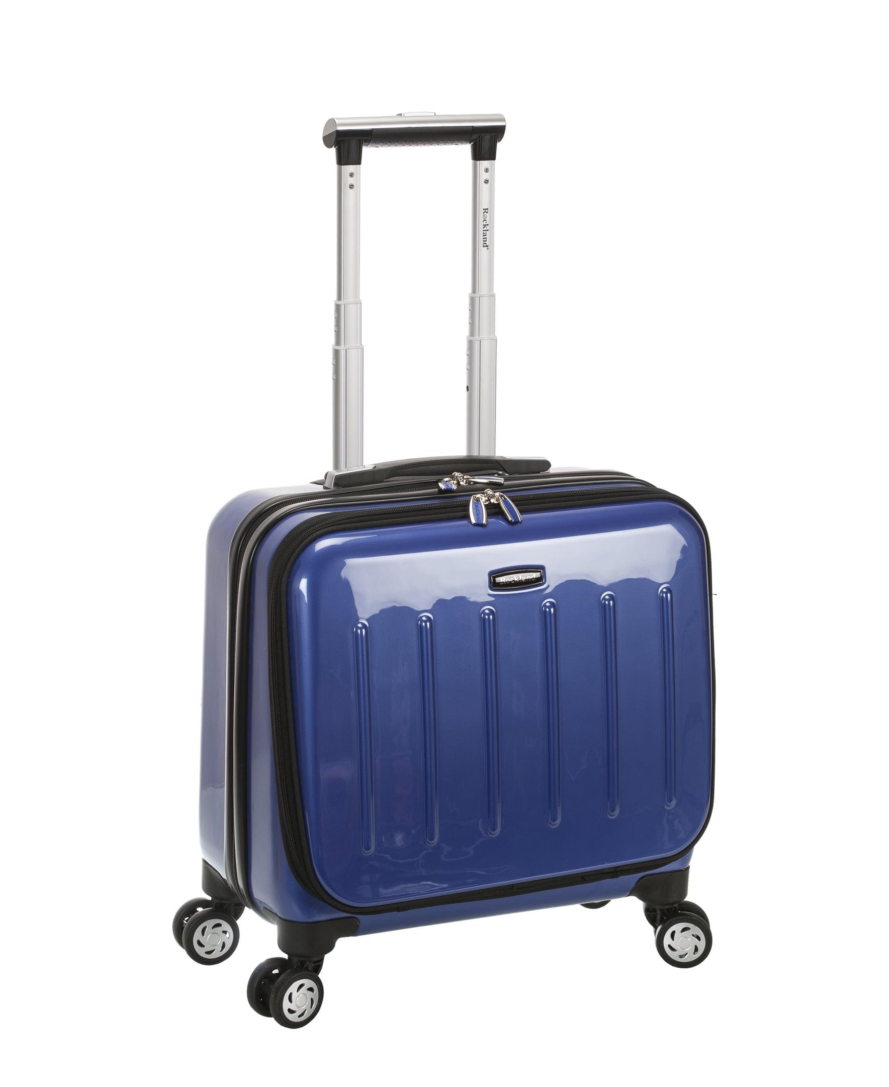 Rockland Revolution Hardside Rolling Computer Case Blue Carry-On 17-Inch