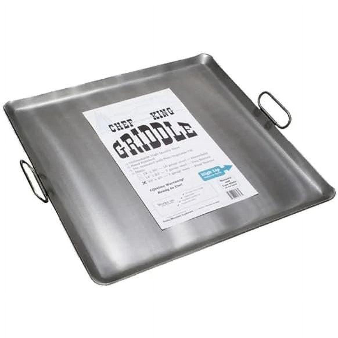 Chef King 23" x 23" Steel 4-Burner Commercial Griddle