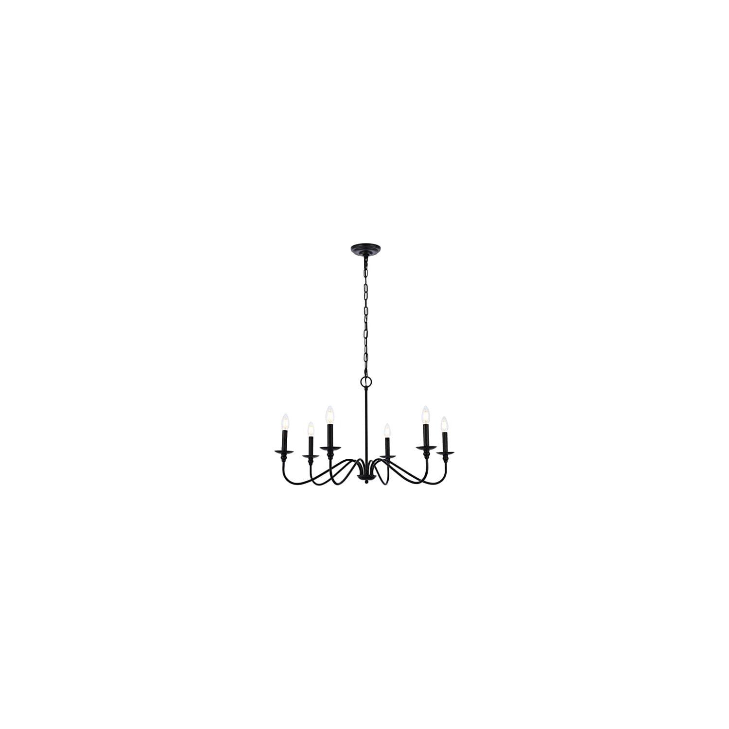 Rohan 30 inch chandelier in matte black