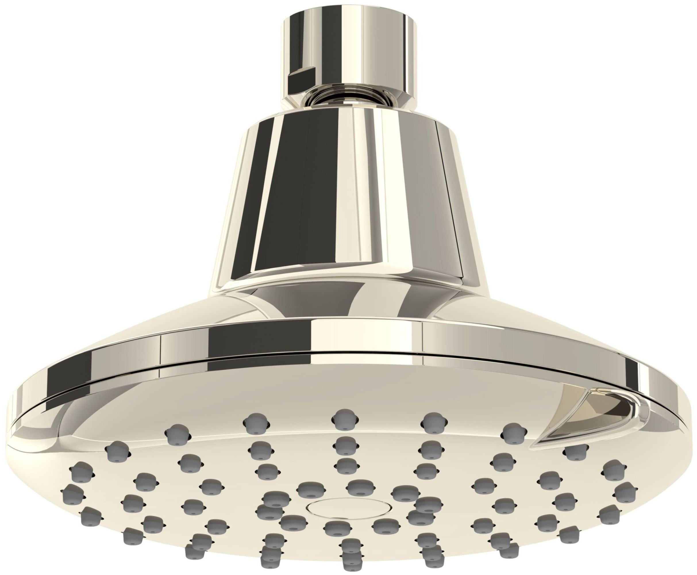 Polished Nickel 4.5" 3-Function Wall Mounted Showerhead