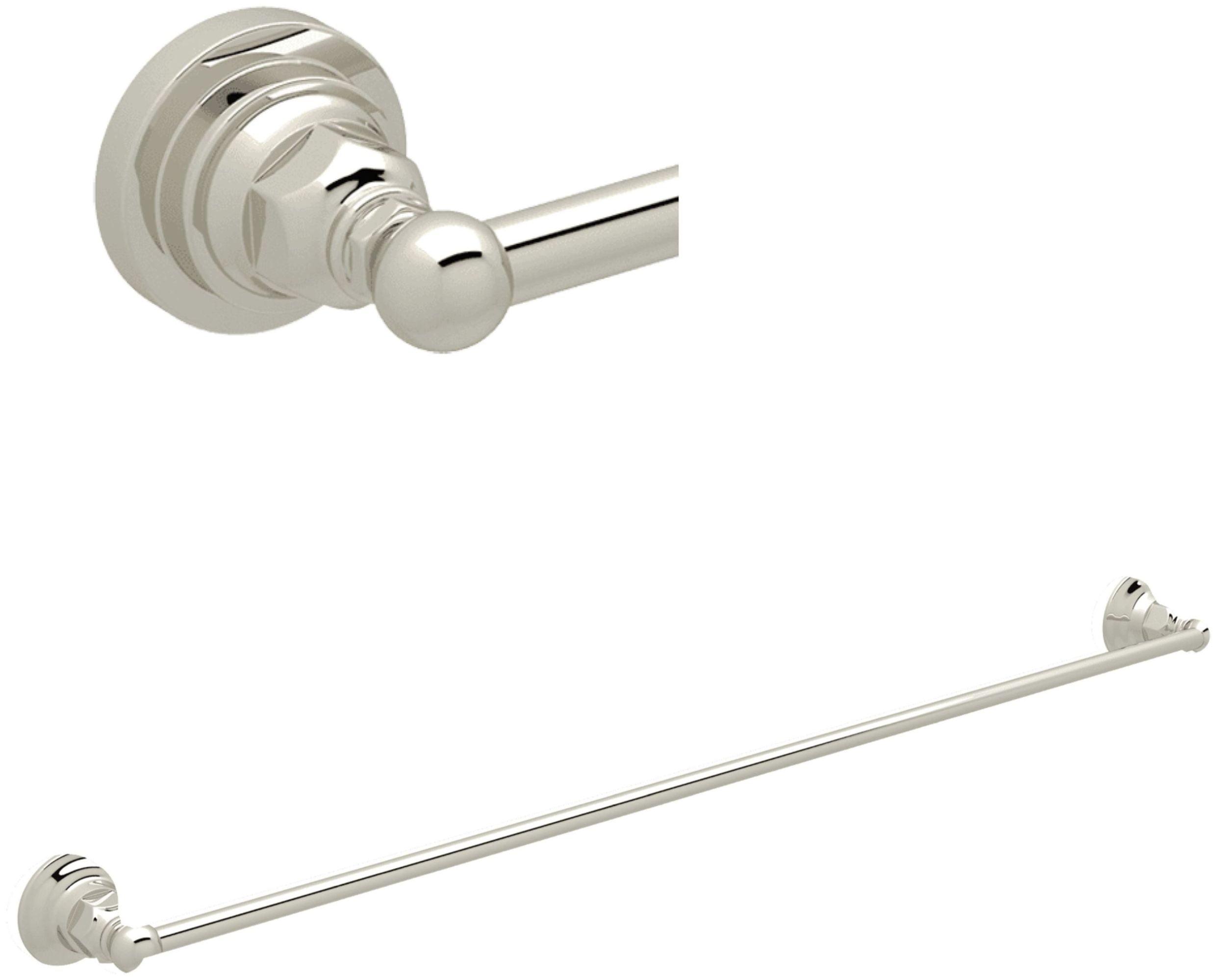 Polished Nickel 30" Wall Mounted Single Towel Bar