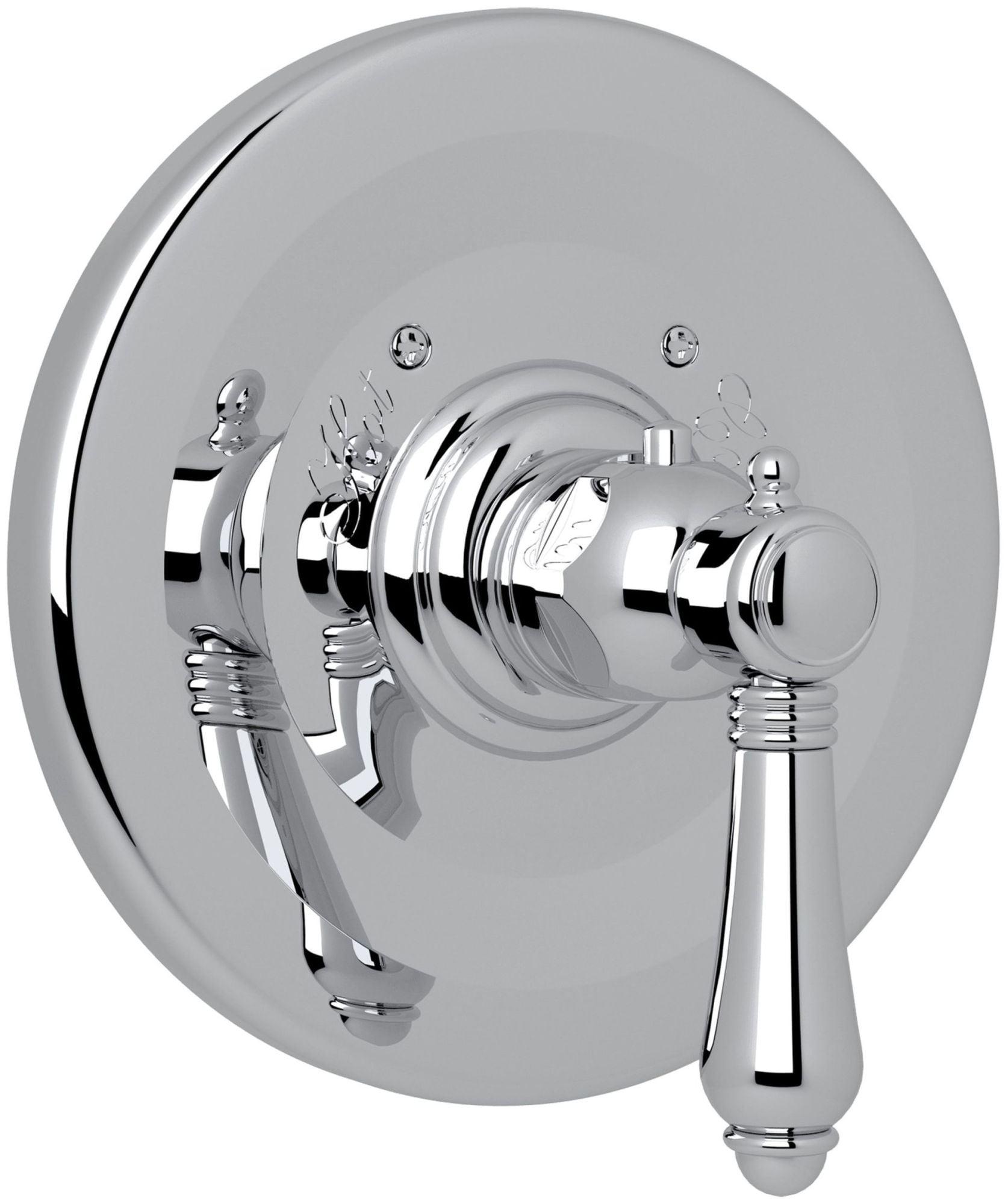 Polished Nickel Lever Shower Trim Plate