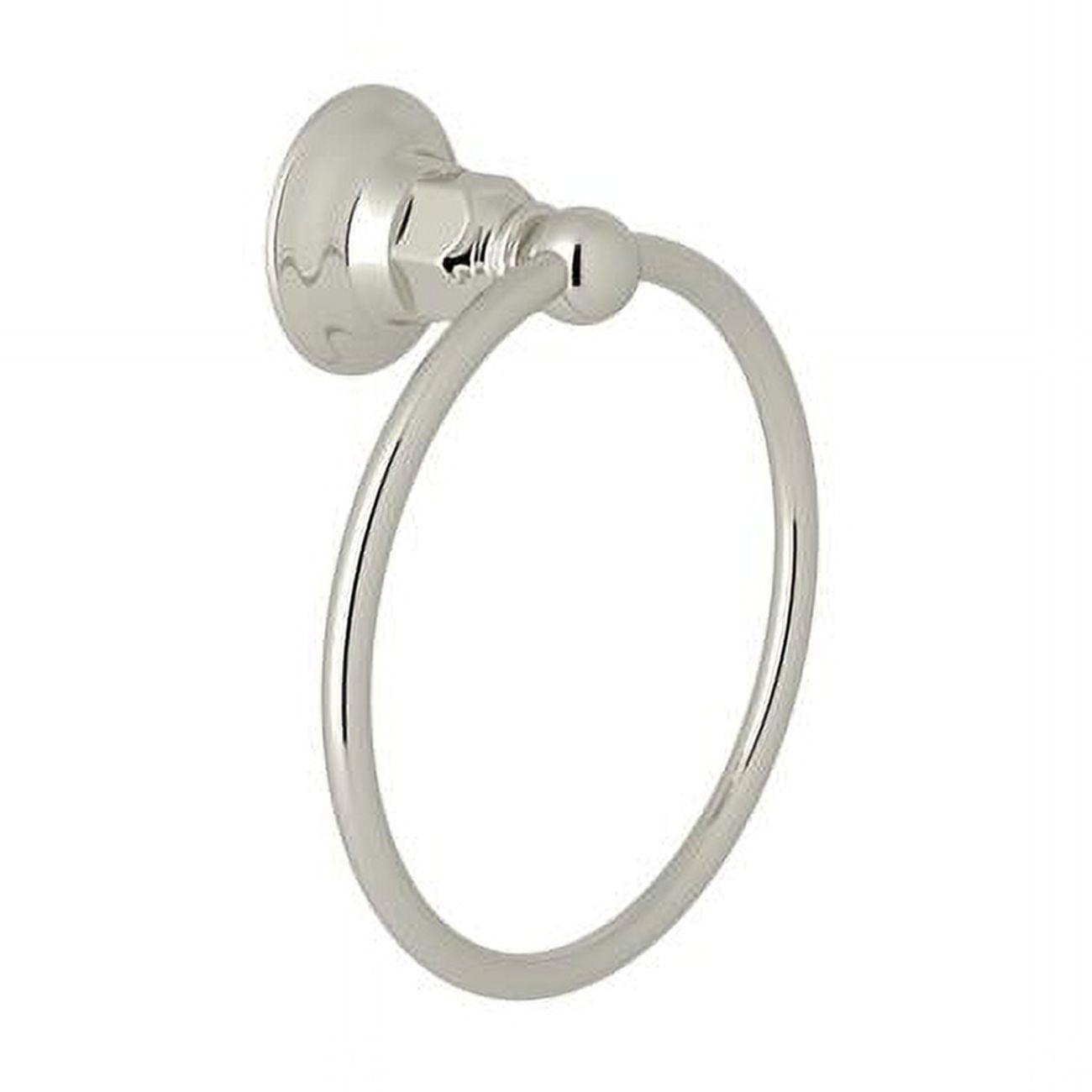 Rohl ROT4PN Italian Bathroom Towel Ring in Polished Nickel