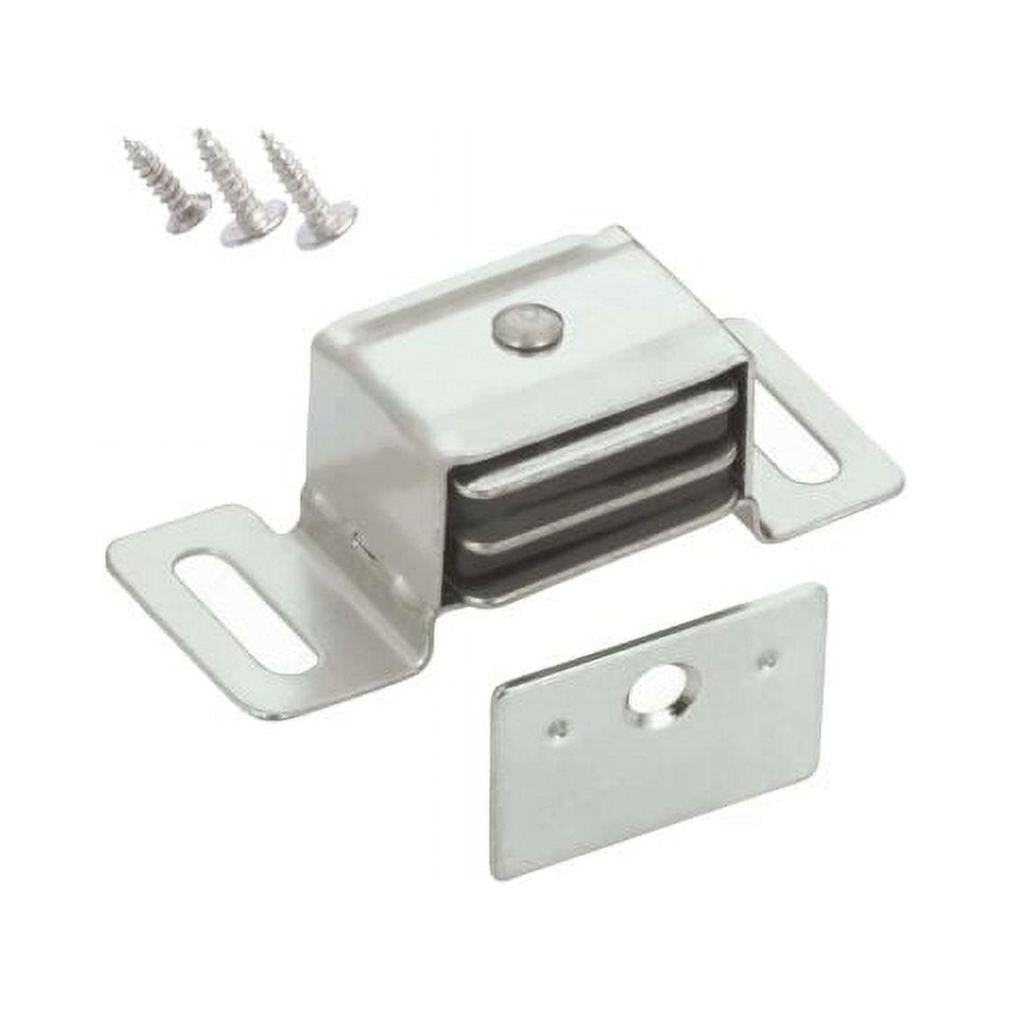 Aluminum Double Magnetic Catch Latch for Cabinet Doors, 5-Pack