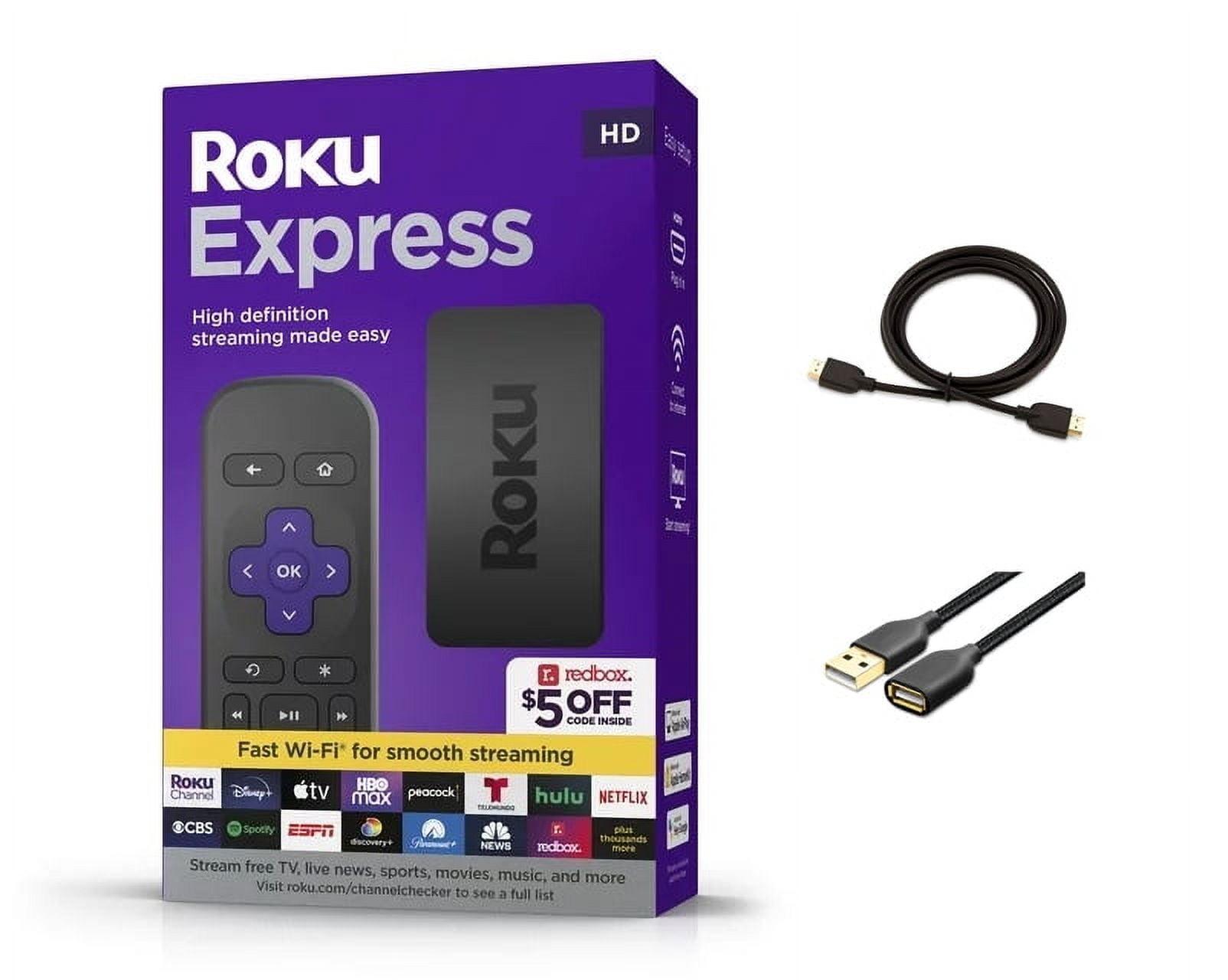 Roku Express HD Streaming Device with High-Speed HDMI Cable, Standard Remote, and Wi-Fi