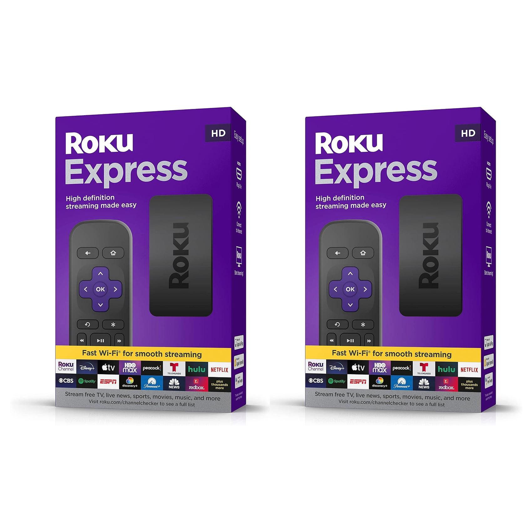 Roku Express HD Streaming Device with High-Speed HDMI Cable, Standard Remote, and Wi-Fi