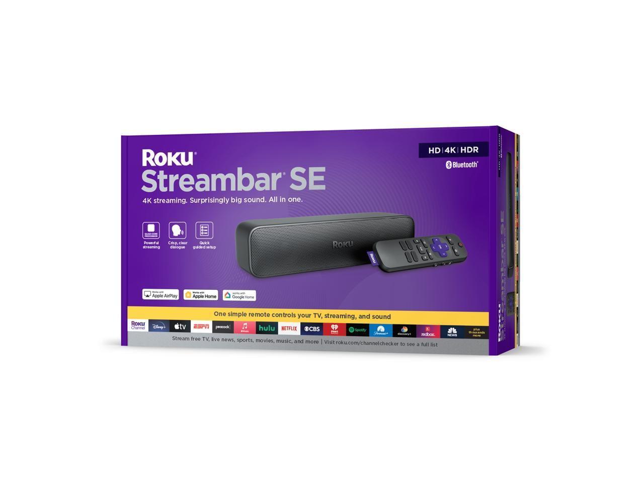 Roku Streambar SE 2-in-1 TV Soundbar with Built-in Streaming, Premium Speakers, & Enhanced Speech Clarity