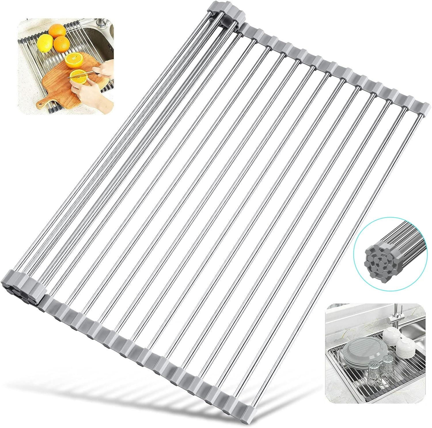 The Lakeside Collection Over-the-Sink Roll-Up Drying Rack