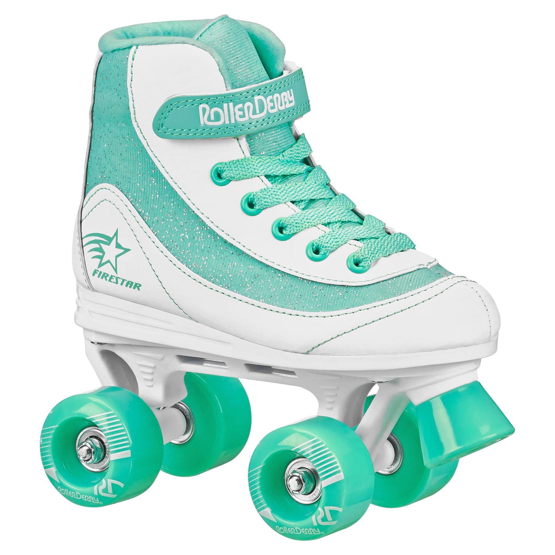 Roller Derby FireStar Youth Kids' Roller Skate - White/Mint (J13)