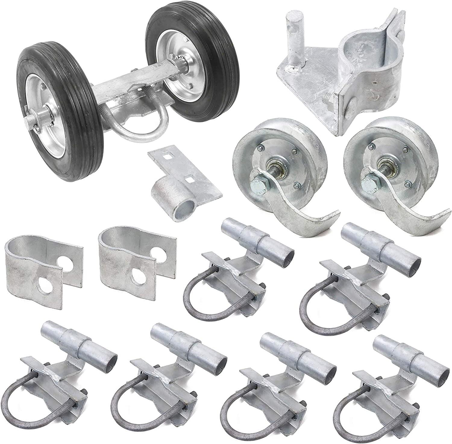 Galvanized Steel Rolling Gate Hardware Kit for Chain Link Sliding Gates