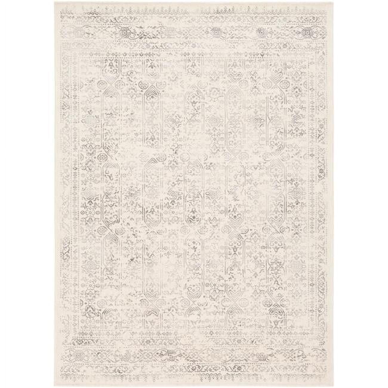 Roma ROM-2308 9' x 12'3" Rug in Light Gray/Cream/Camel