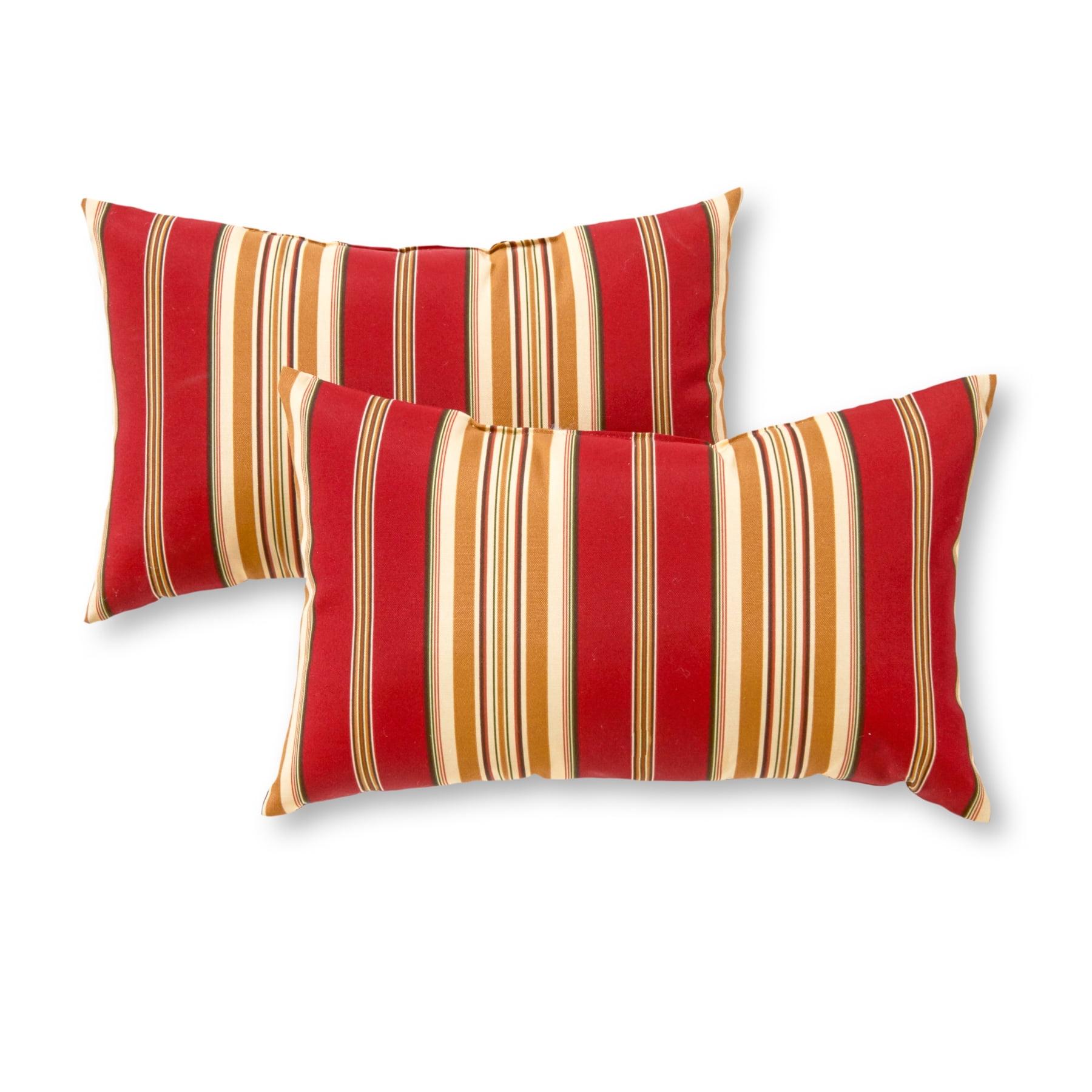 Indoor/Outdoor Reversible Throw Pillow