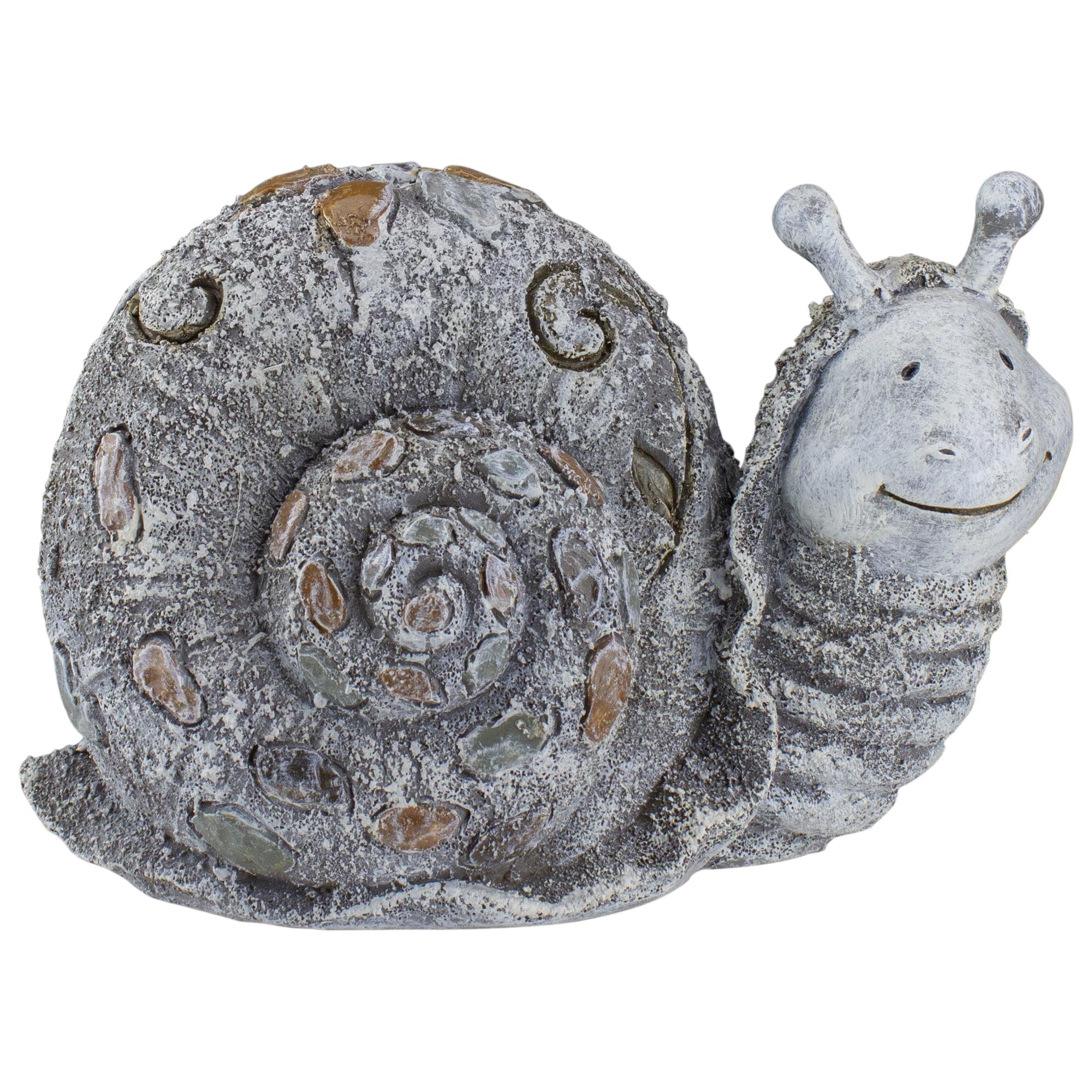 Roman 5.75" Pebble Snail Outdoor Garden Statue