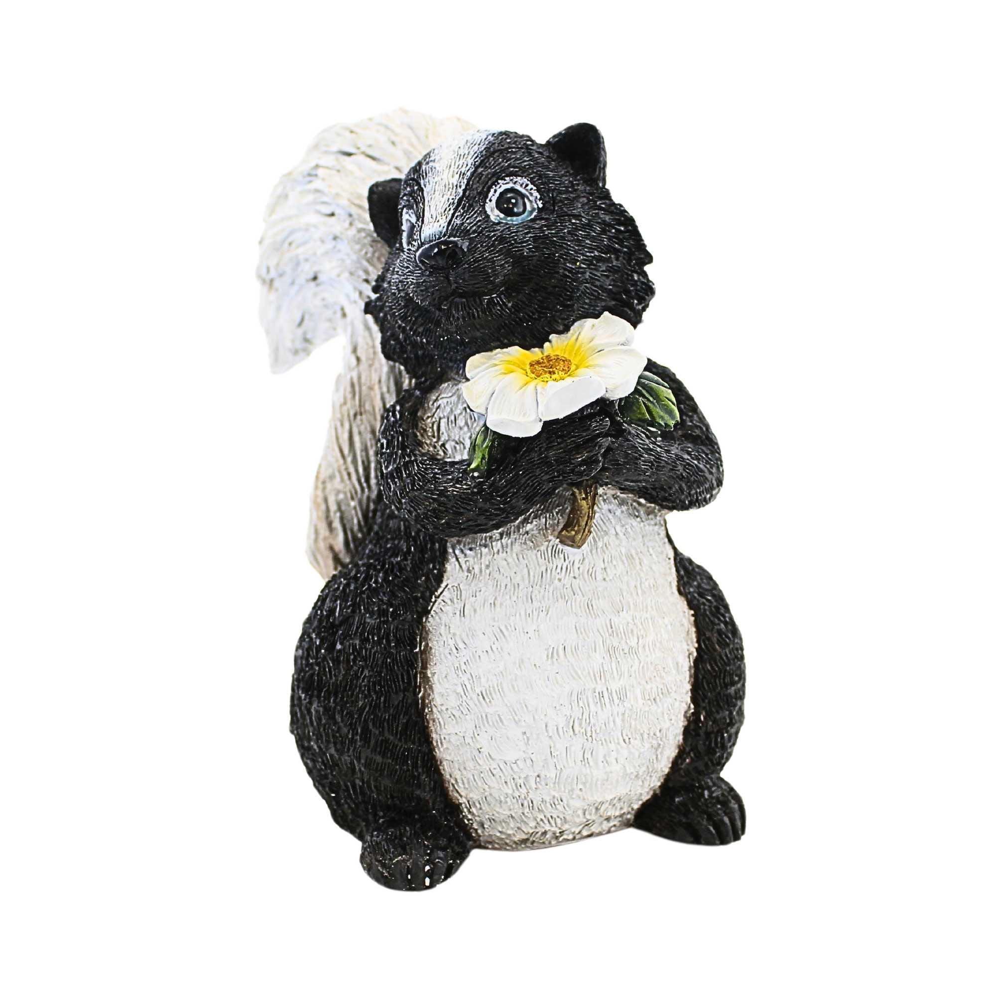 Roman 9.0 Inch Skunk Garden Statue Garden Figurines