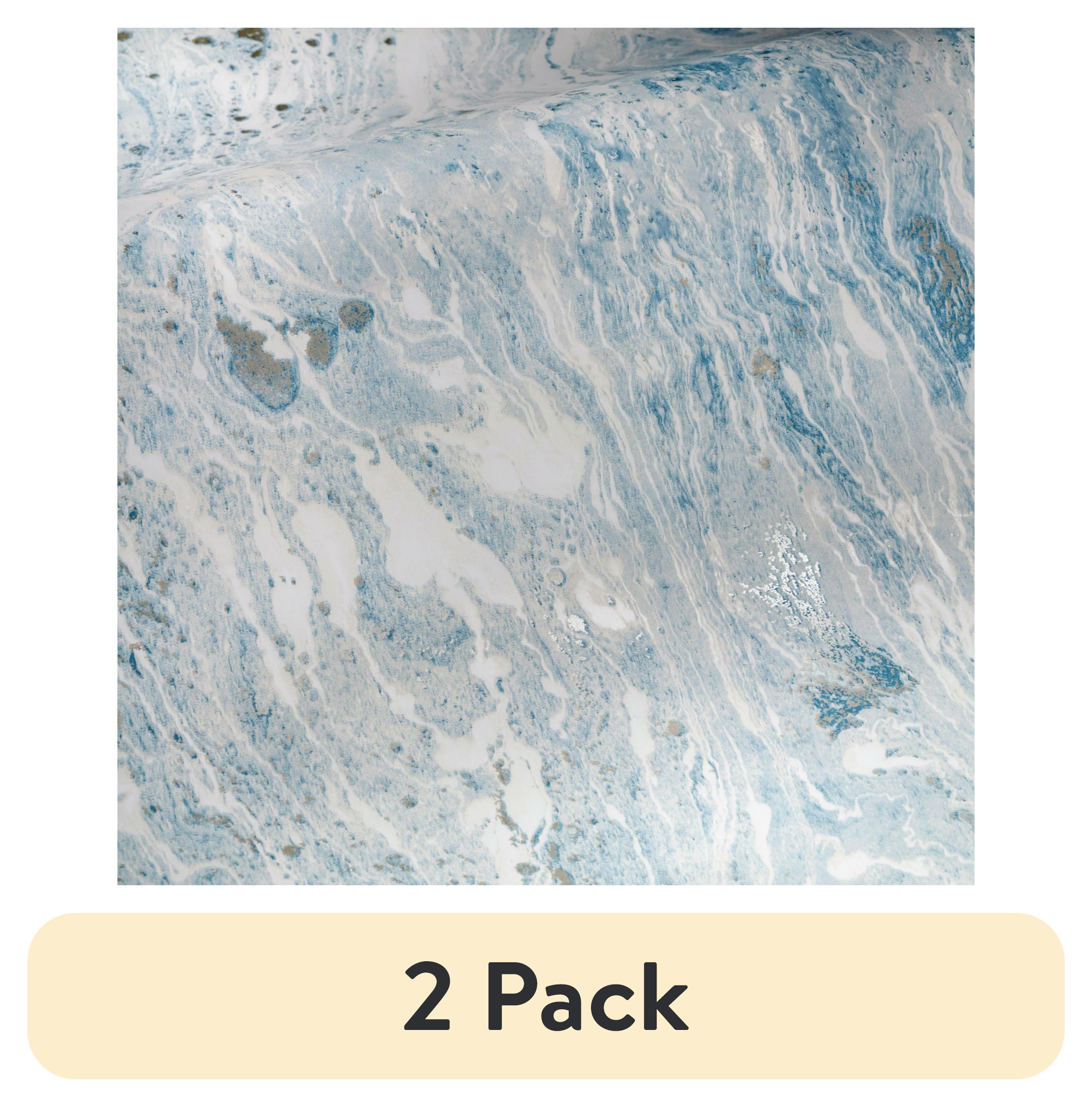 RoomMates Blue Satellite Seas Peel and Stick Wallpaper, 20.5 in x 18 feet