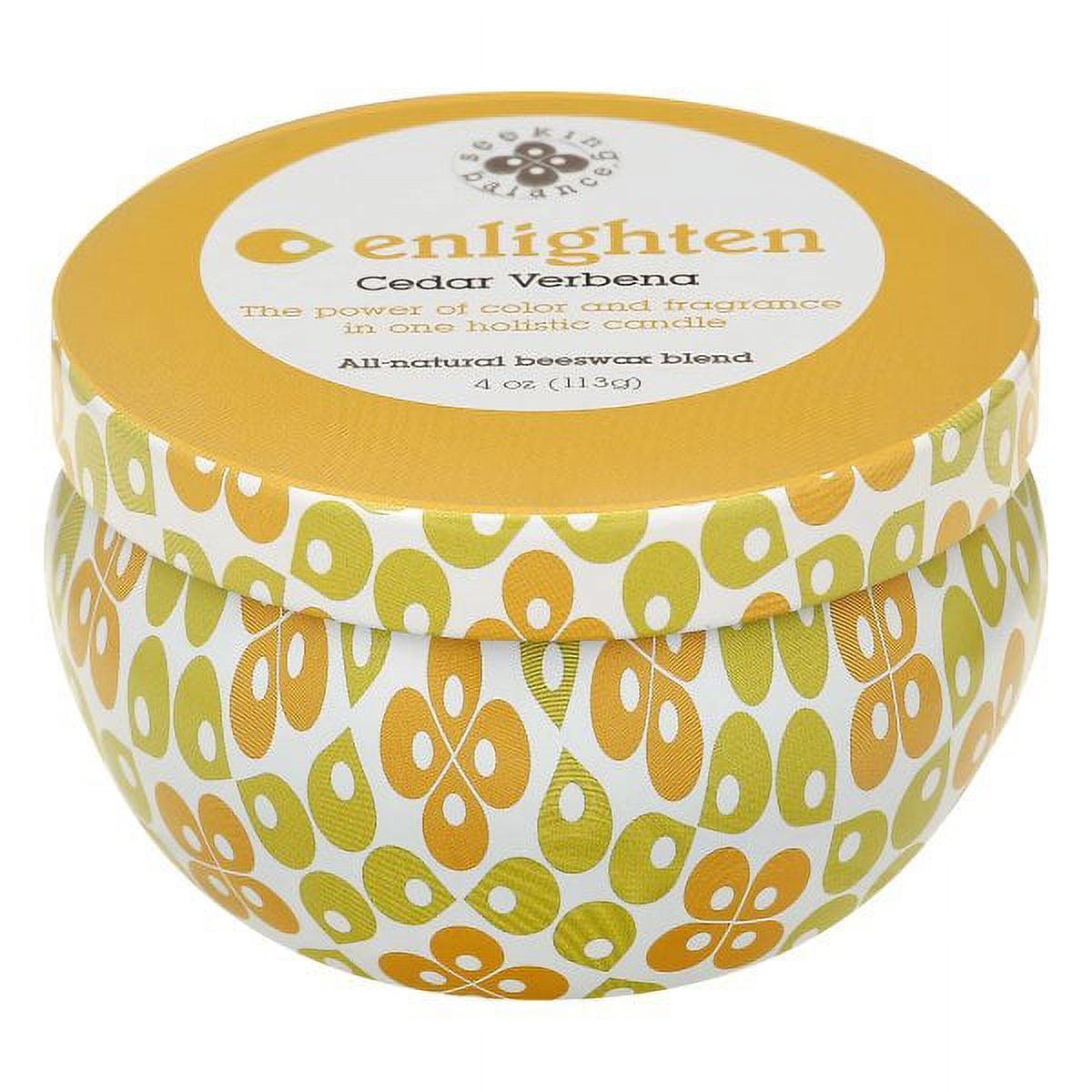 Enlighten Cedar Verbena Scented Beeswax Jar Candle