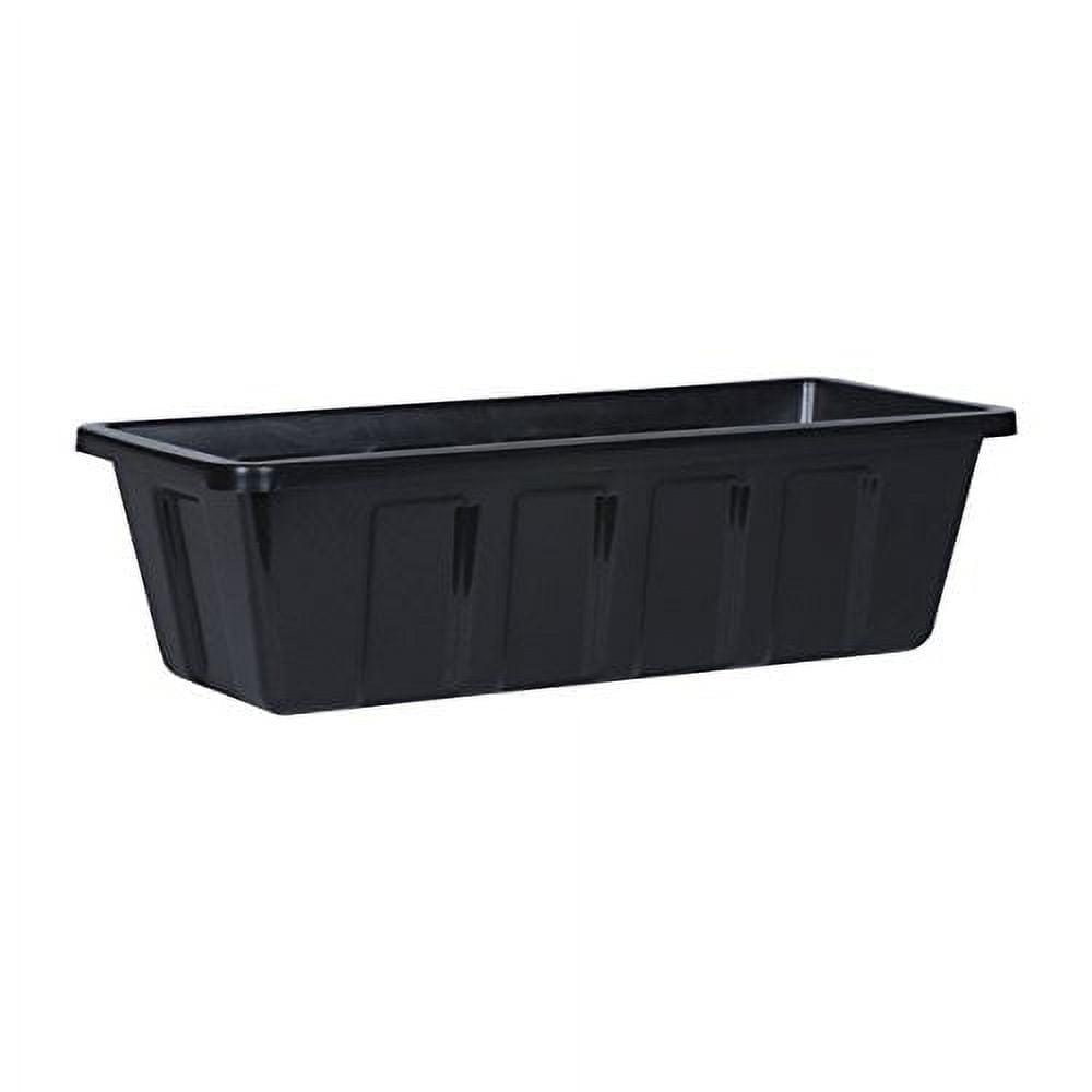 Novelty Poly-Pro Plastic Indoor/Outdoor Liner/Planter Flower Box, Black, 18 inch