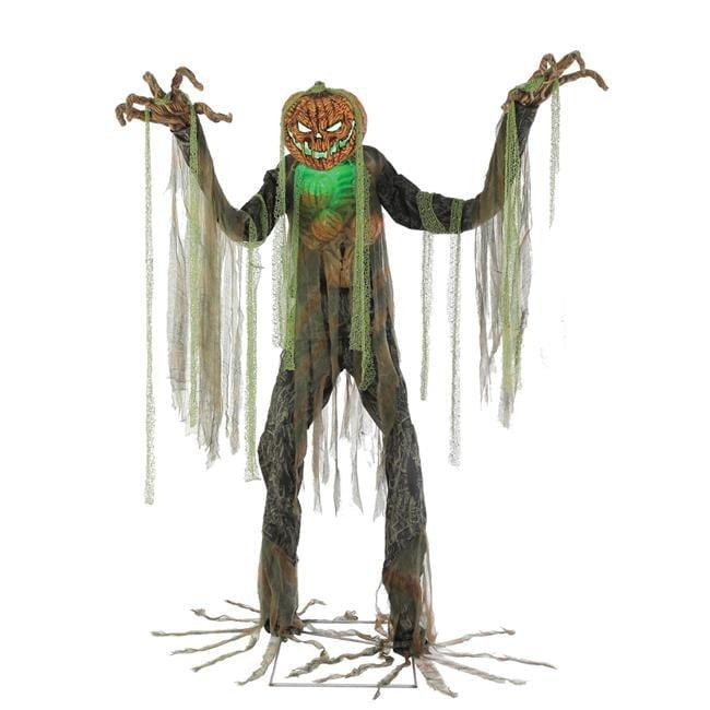 Halloween Express  Root of Evil Animated Scarecrow Halloween Decoration - Size 7 ft - Black