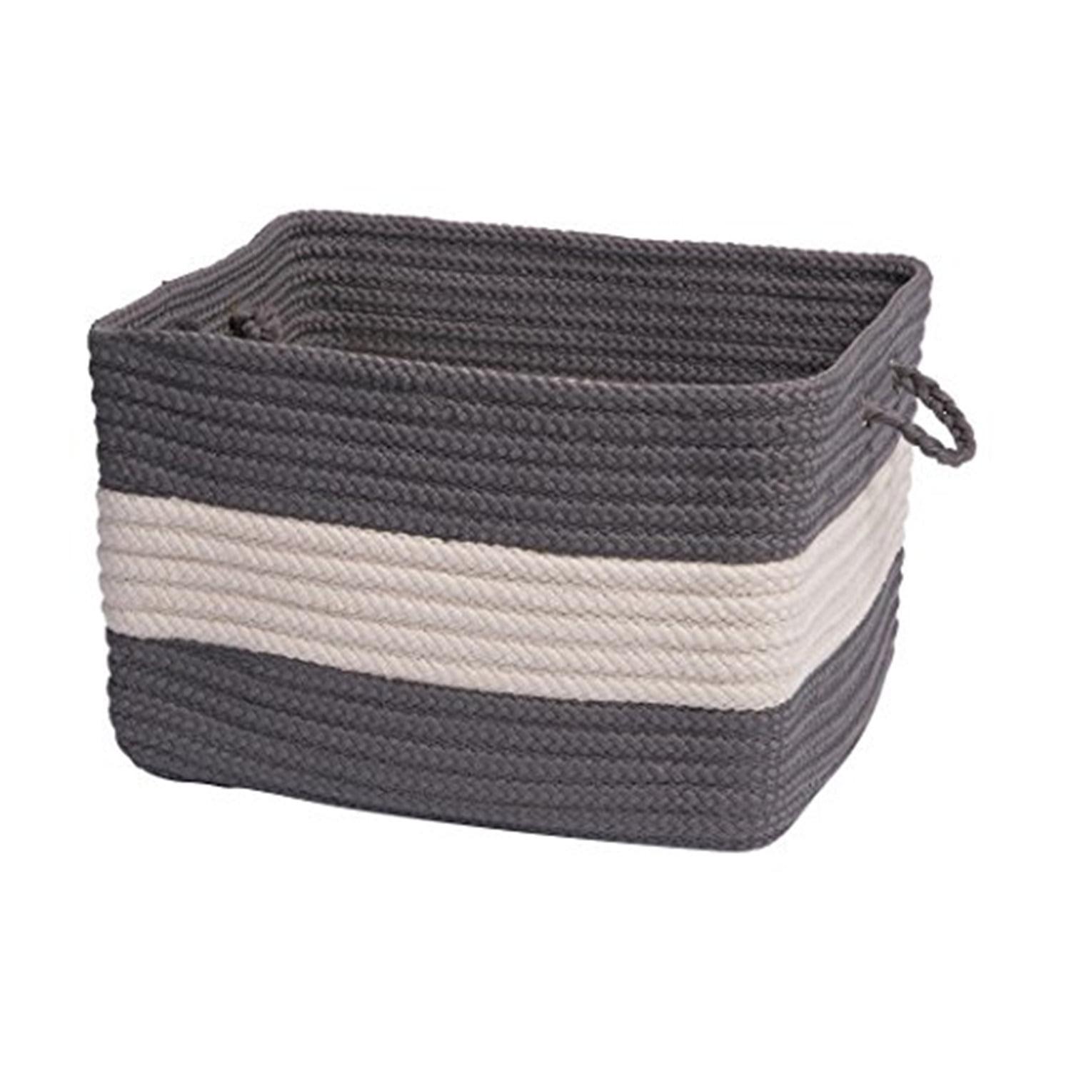 Colonial Mills Rope Walk Utility Basket, 14 by 10-Inch, Gray