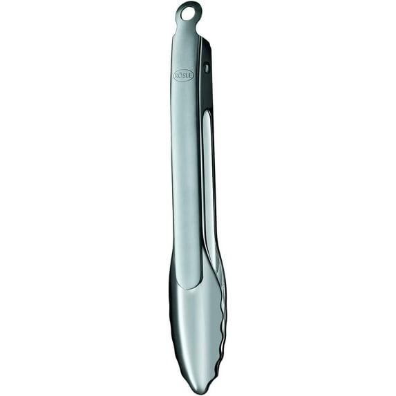 Rosle 9 Inch Locking Tongs, Stainless Steel