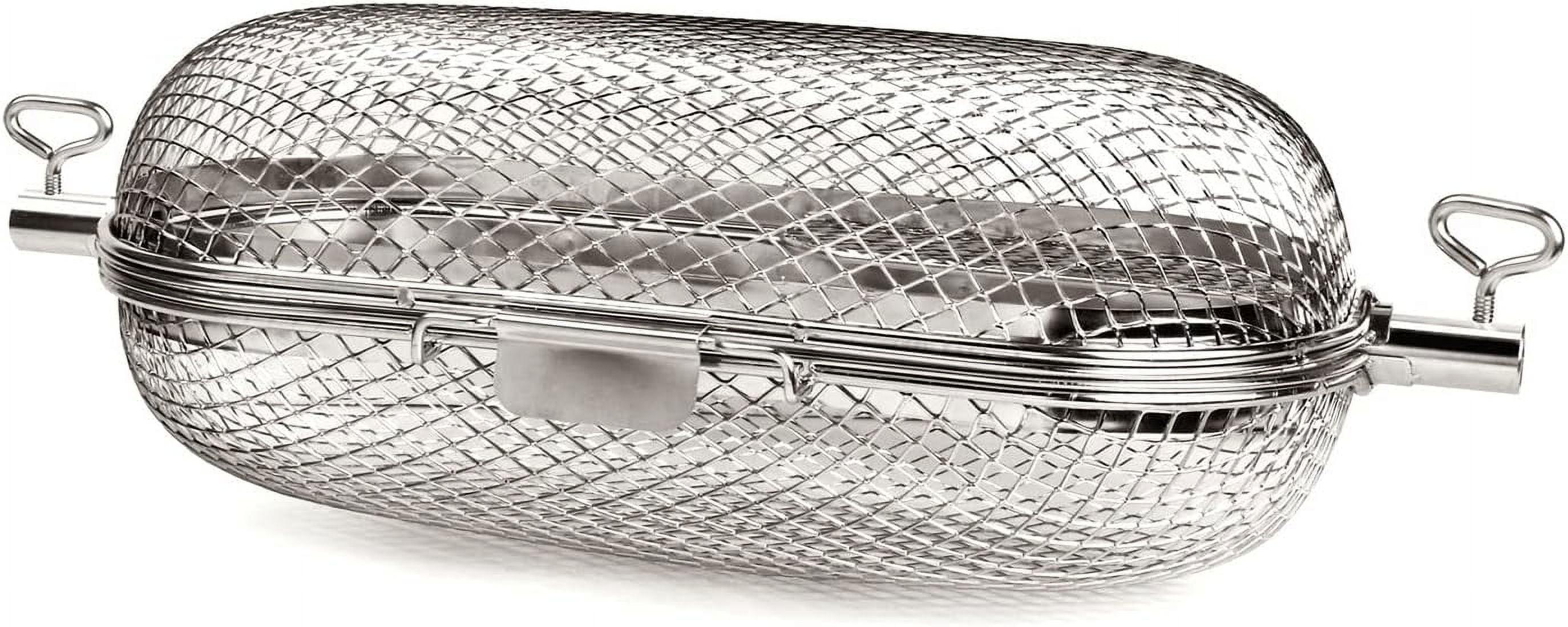 Drevy 64000 Rotisserie Basket Grill Accessory, Stainless Steel