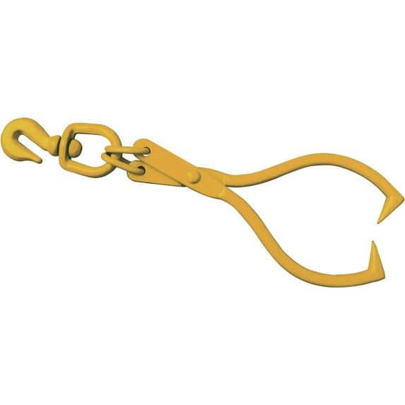 Roughneck High-Carbon Steel Swivel Log Skidding Tongs, 17 1/2in. Diameter