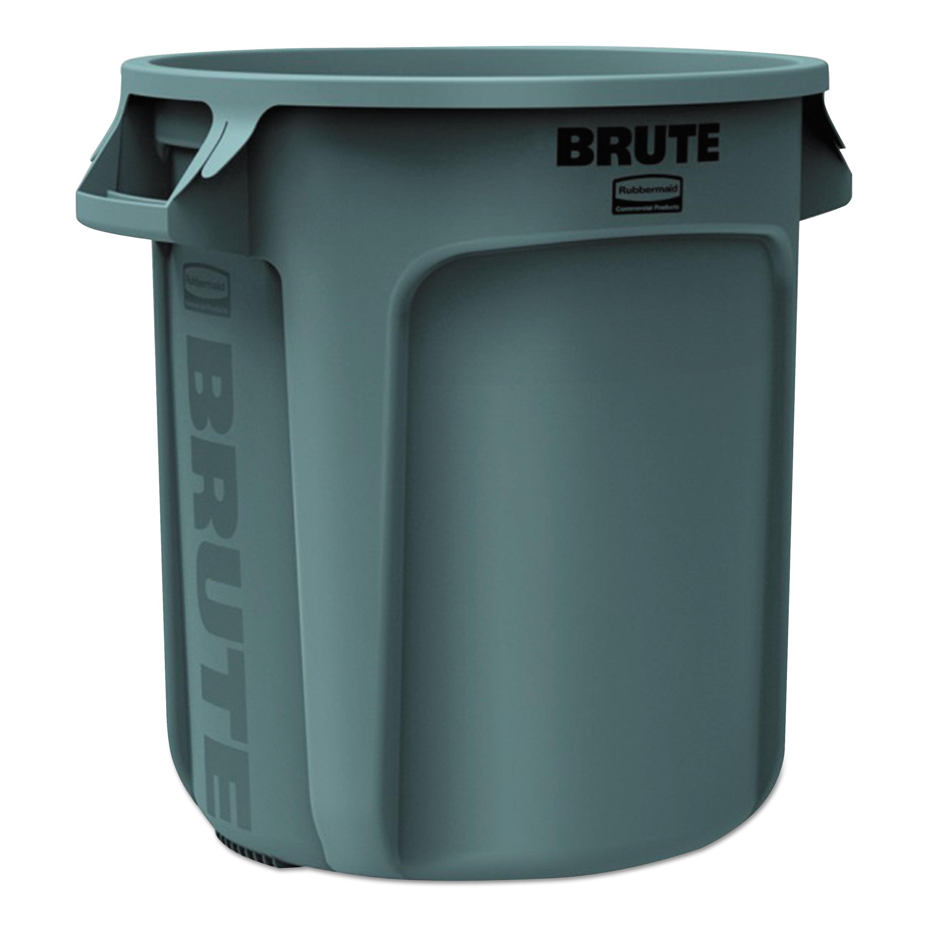 Rubbermaid Commercial Round Brute Container Plastic 10 gal Gray 2610GRA