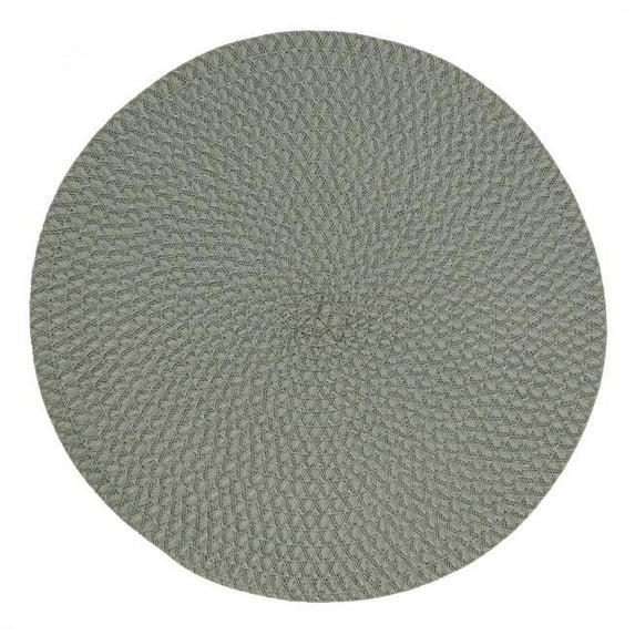 Saro Lifestyle Round Design Table Mats, Mint, (Set of 4 pcs)