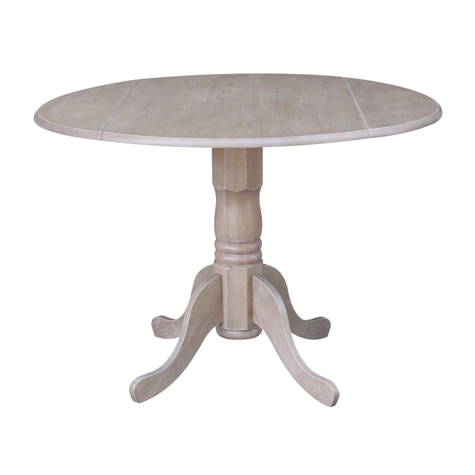 42" Mason Round Dual Drop Leaf Dining Table - International Concepts