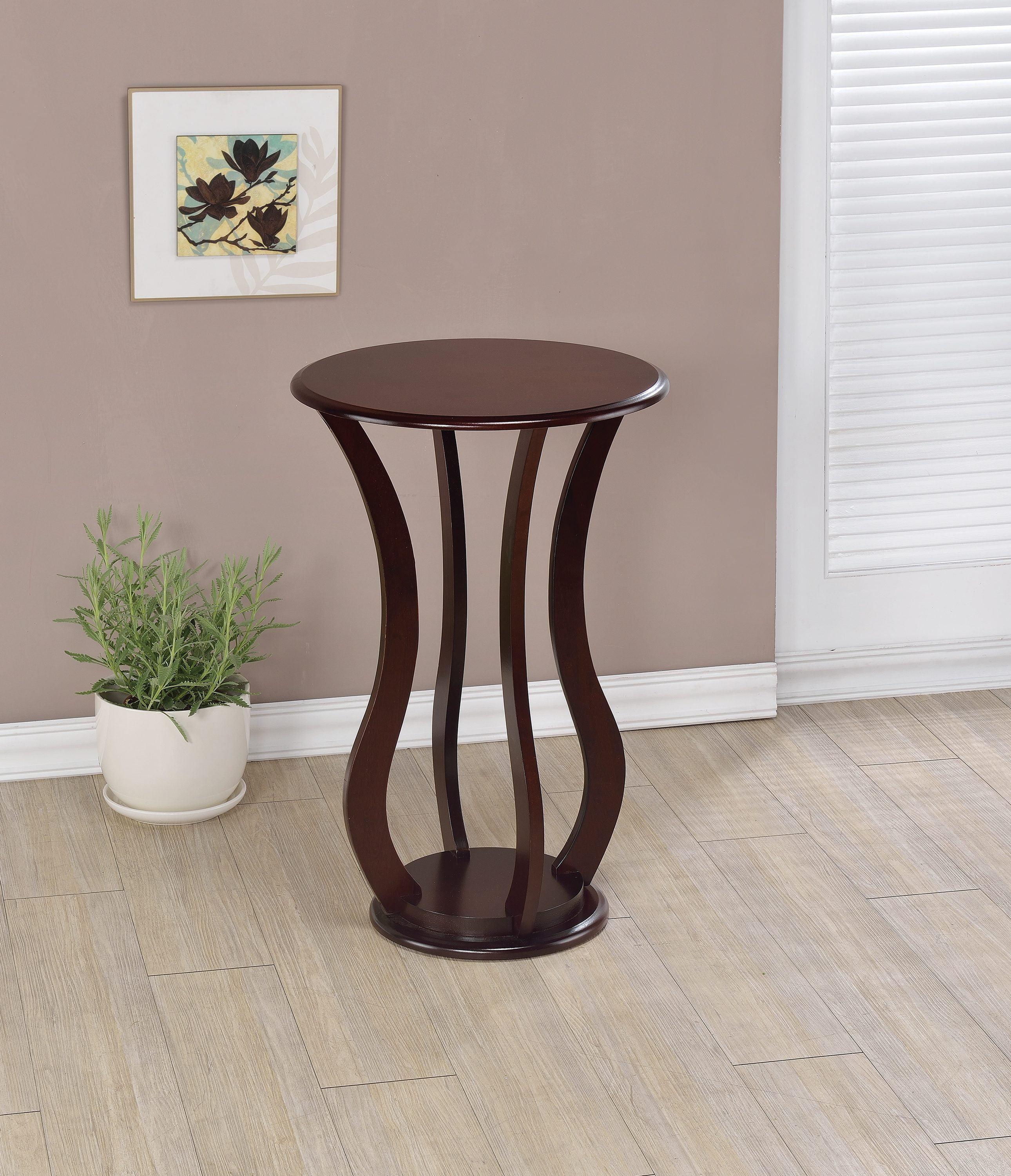 Coaster Elton Traditional Round Marble Top Accent Table