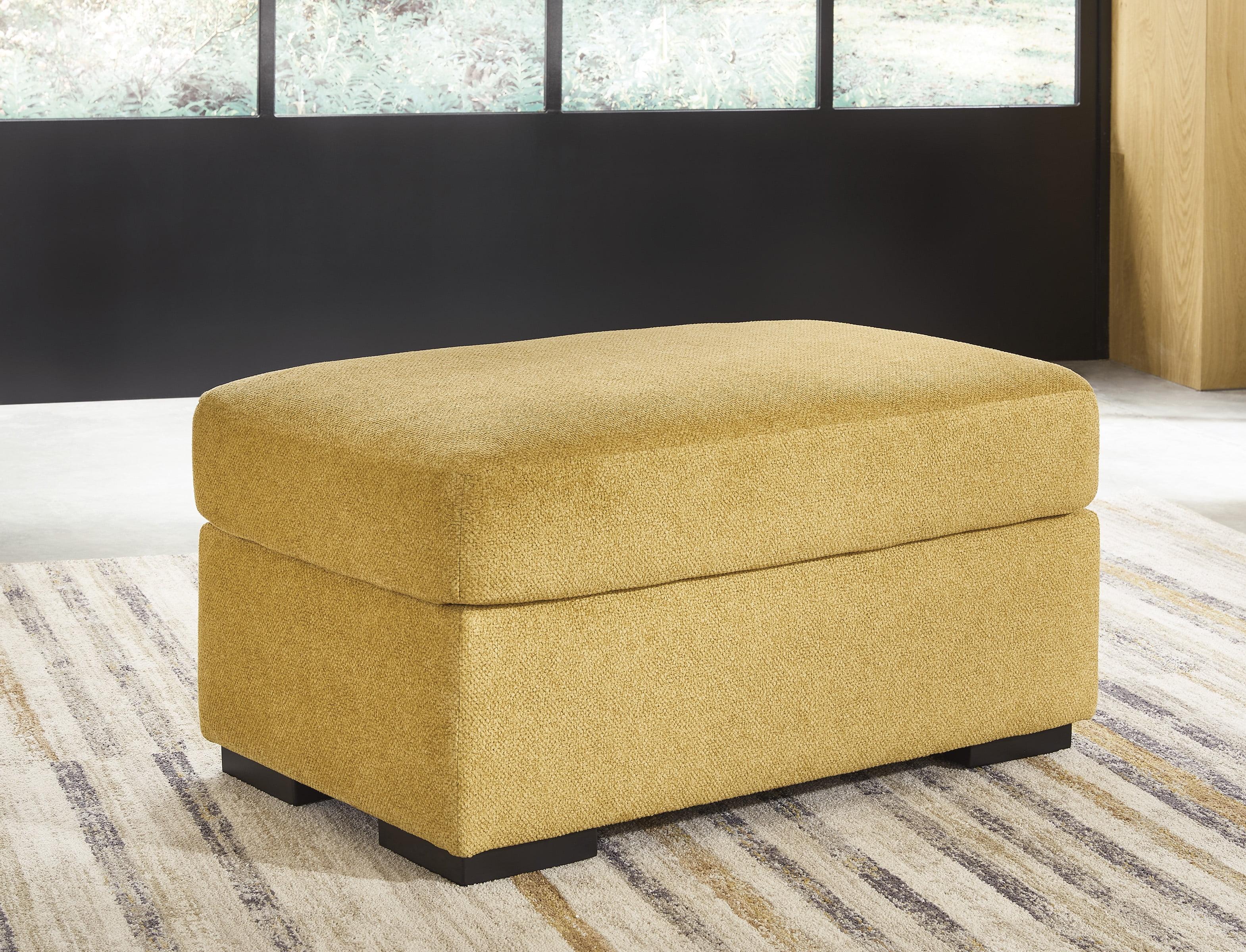 Signature Design by Ashley Keerwick Modern Ottoman, Sunflower Yellow