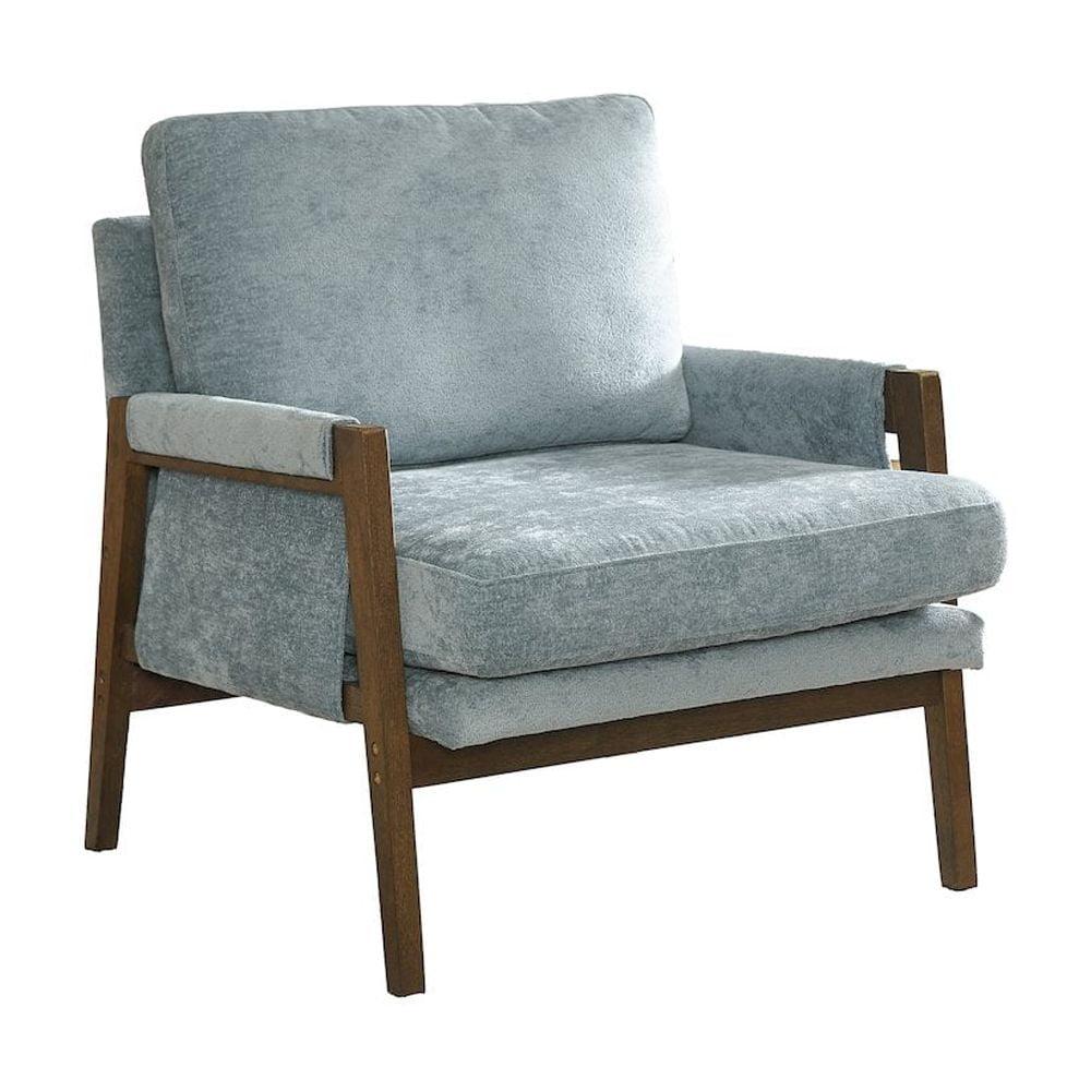 Roundhill Furniture Kelly Mid-Century Modern Velvet Accent Armchair