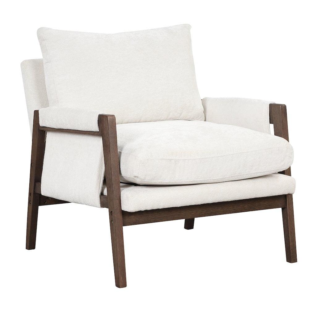 Roundhill Furniture Kelly Mid-Century Modern Velvet Accent Armchair