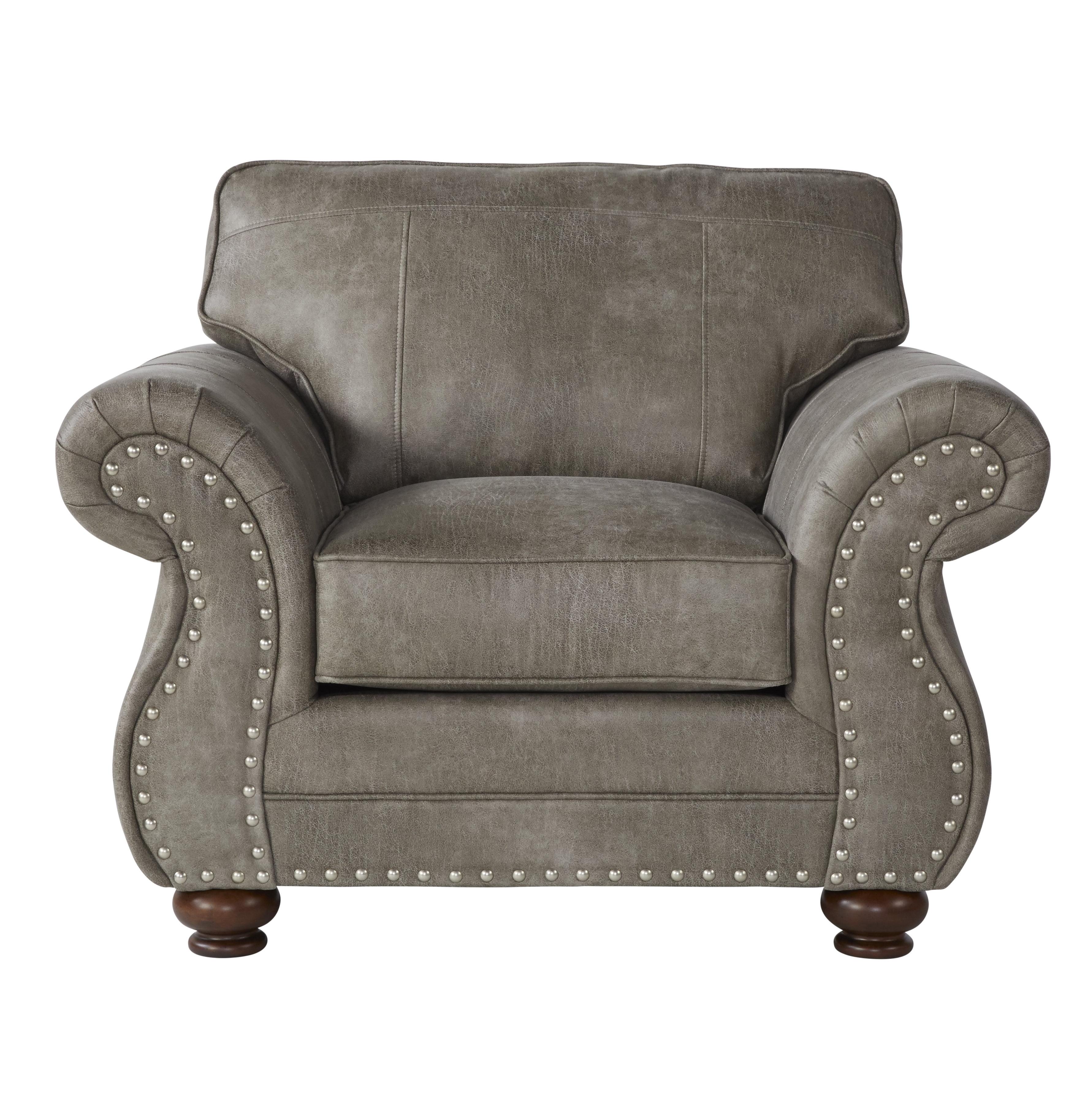 Roundhill Furniture Leinster Faux Leather Upholstered Accent Chair