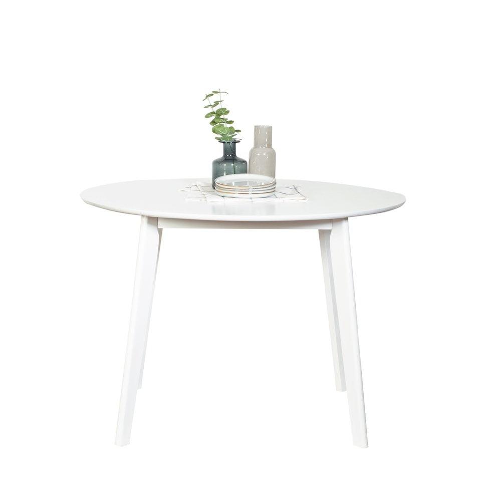 Contemporary White Round Dining Table