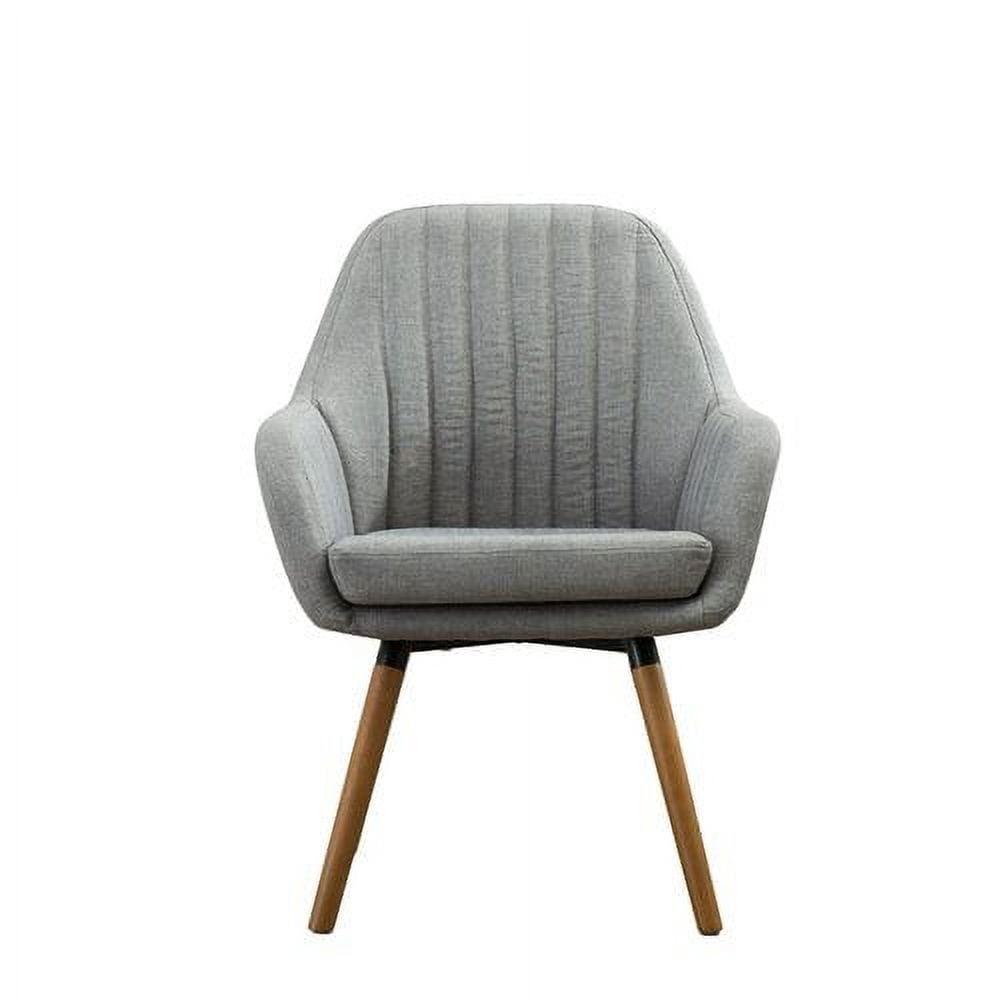 Roundhill Furniture Tuchico Contemporary Fabric Accent Chair, Gray